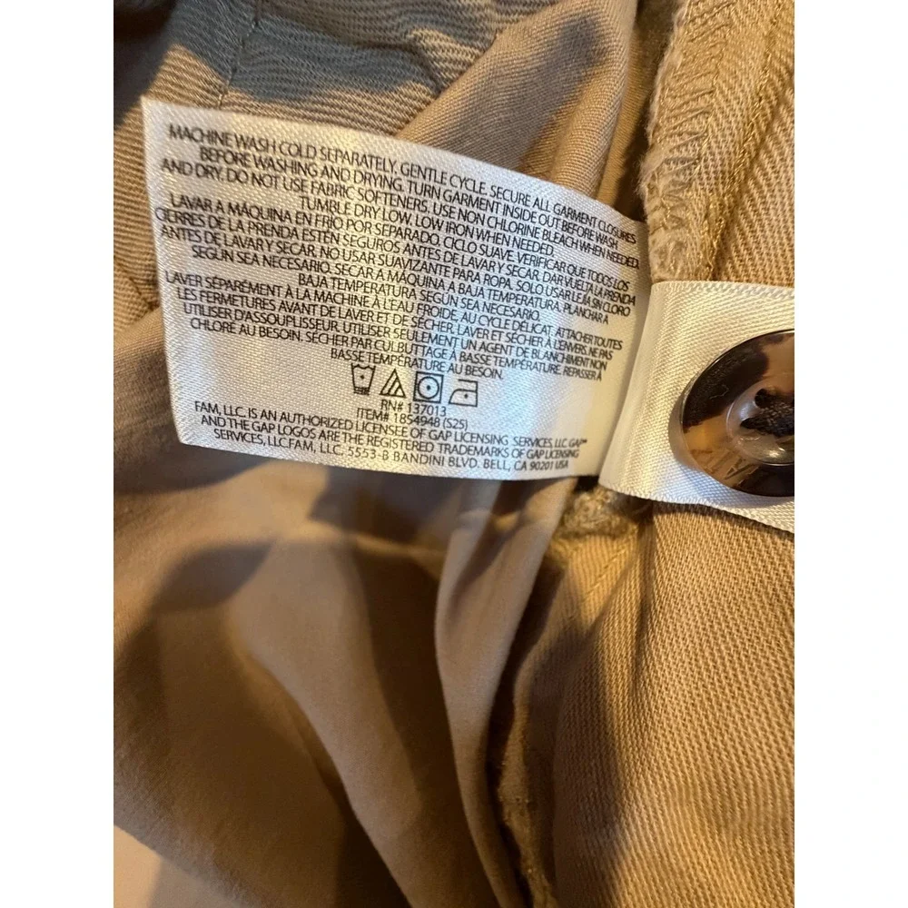 NWT Gap Mens Flat Front Shorts Khaki Tan Stretch Cotton Chino Size 40 Golf Prep